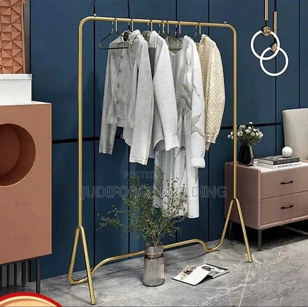 Custom Made Cloth Rack Gold