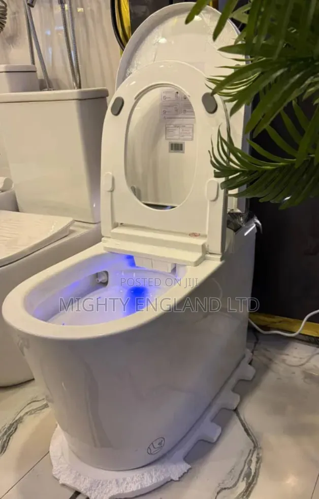 Smart Toilet With an Automatic Flushing System Hands-Free Operation
