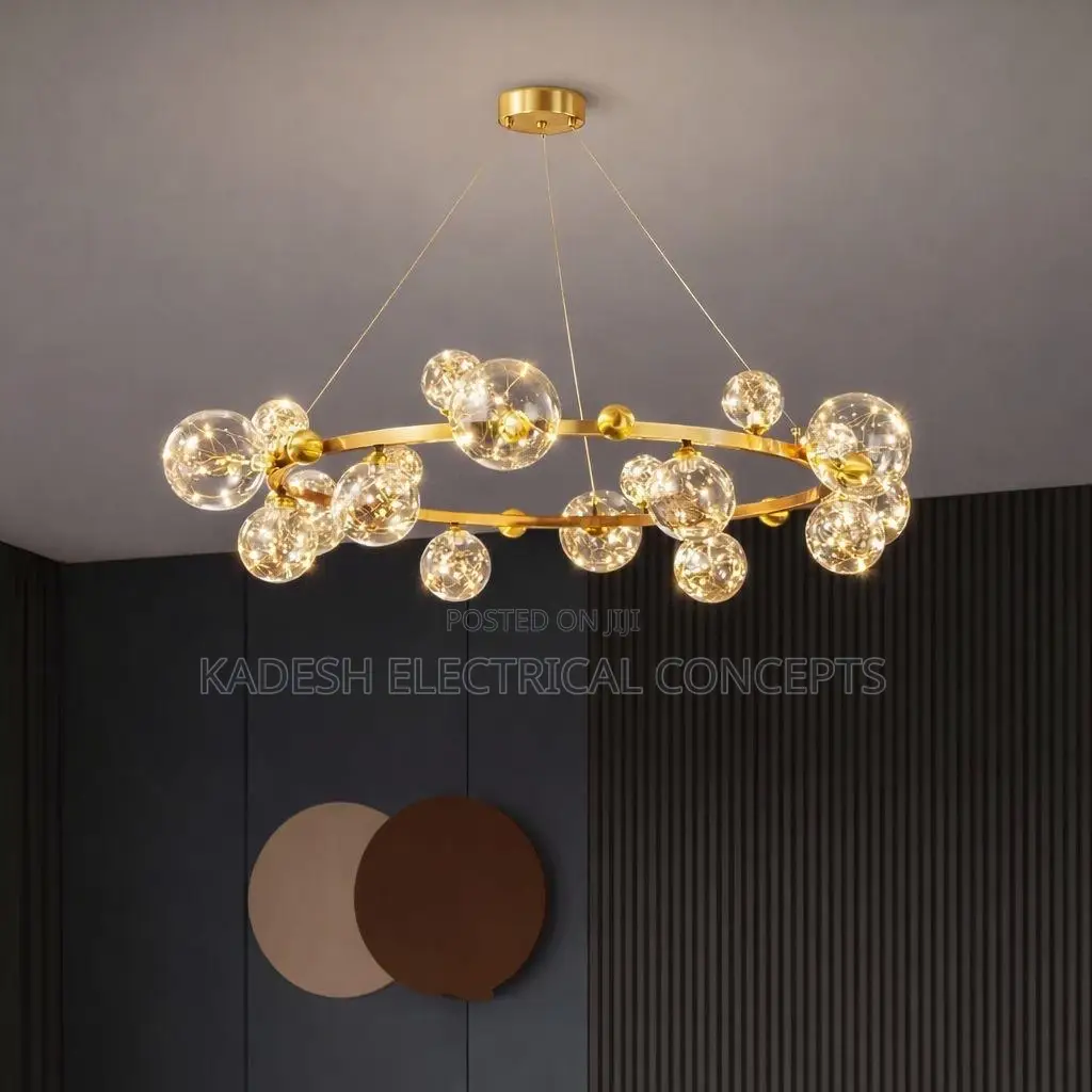 Nordic Glass Ball Led Pendant Light for Living Dining Room Kitchen