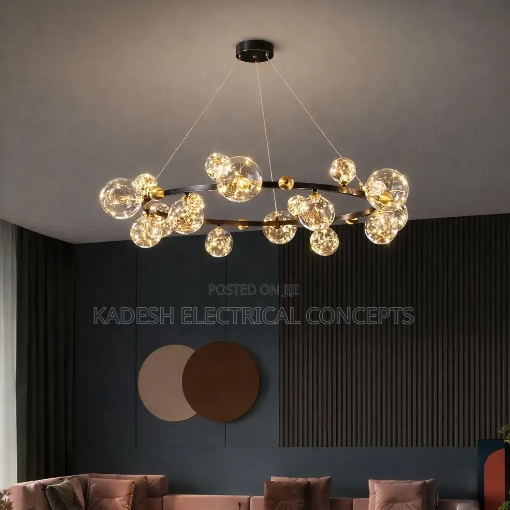 Nordic Glass Ball Led Pendant Light for Living Dining Room Kitchen