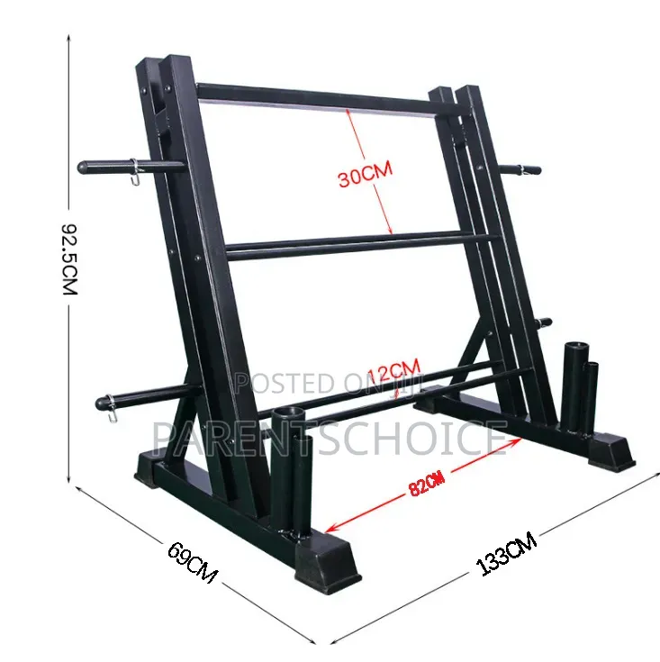 Multifunctional Adjustable Dumbbell Rack 3 Tier