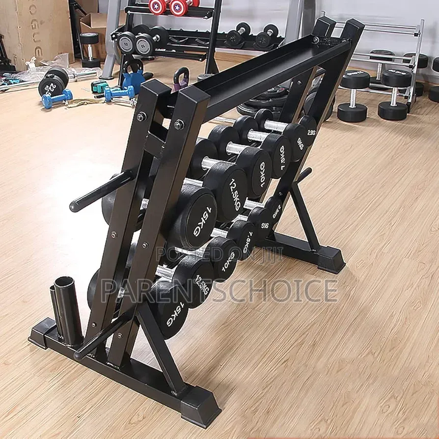 Multifunctional Adjustable Dumbbell Rack 3 Tier