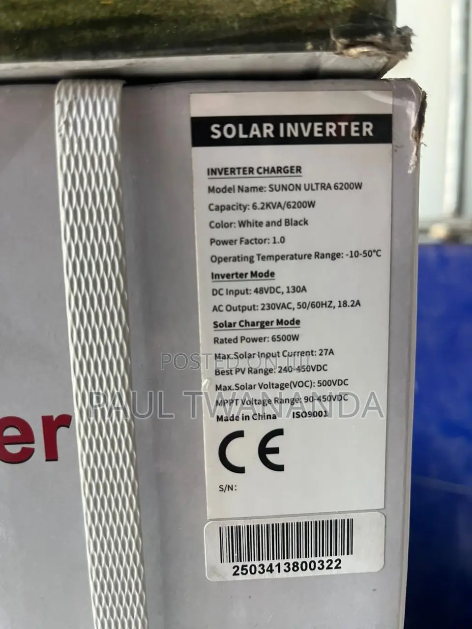 Sacko 6.2kva Inverter 48v Hybrid