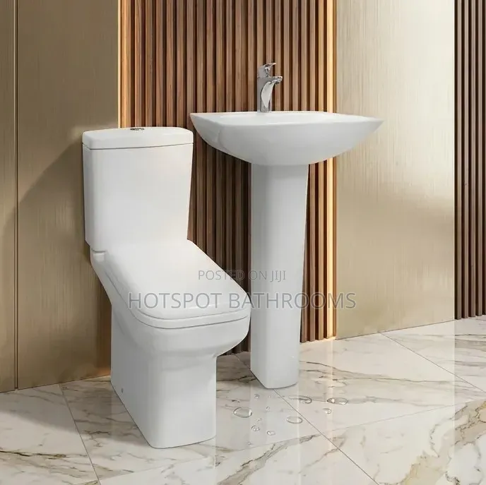 Golden Diamond Complete Wc Set With Wash Hand Basin