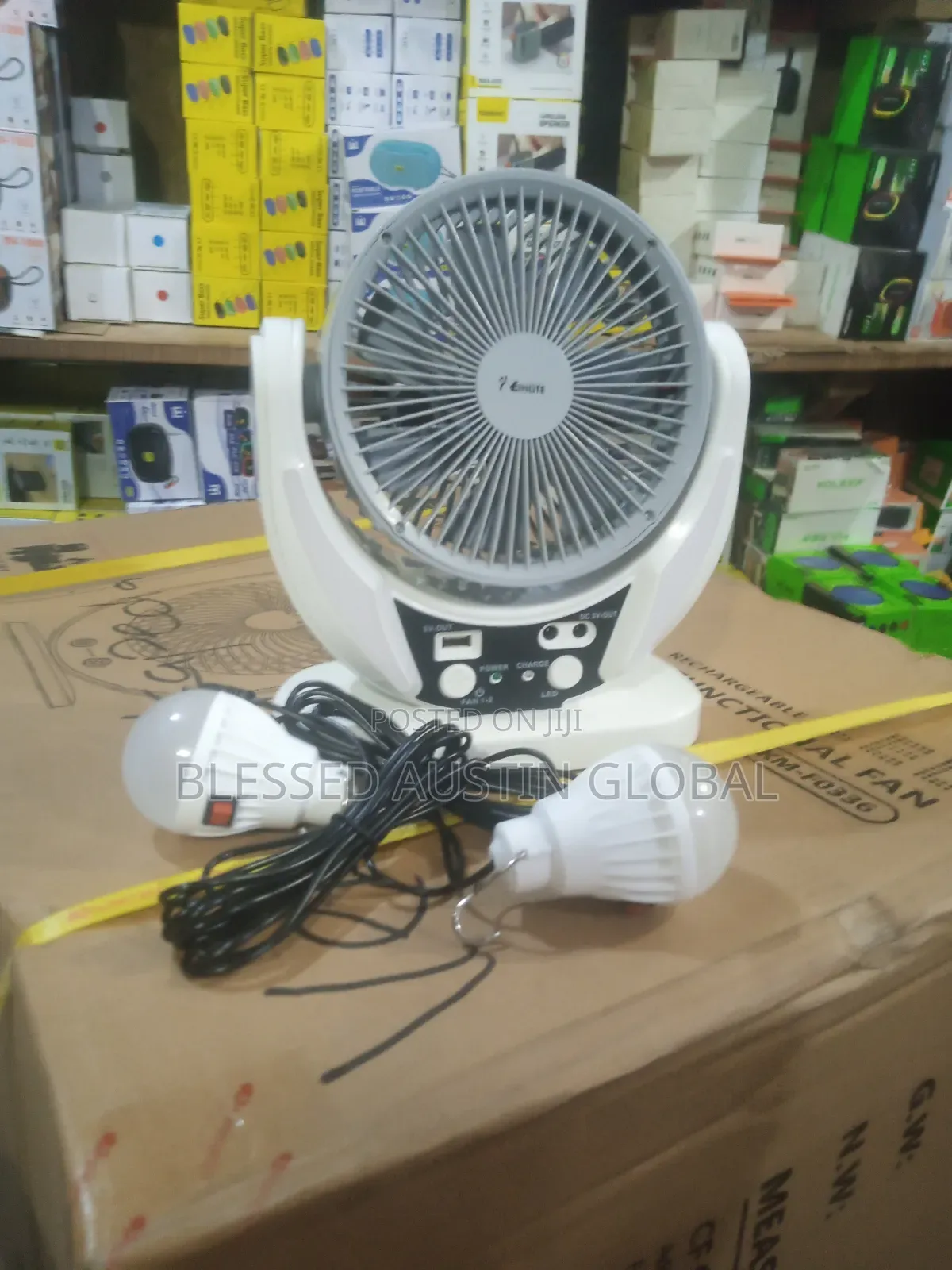 Rechargable Solar Fan