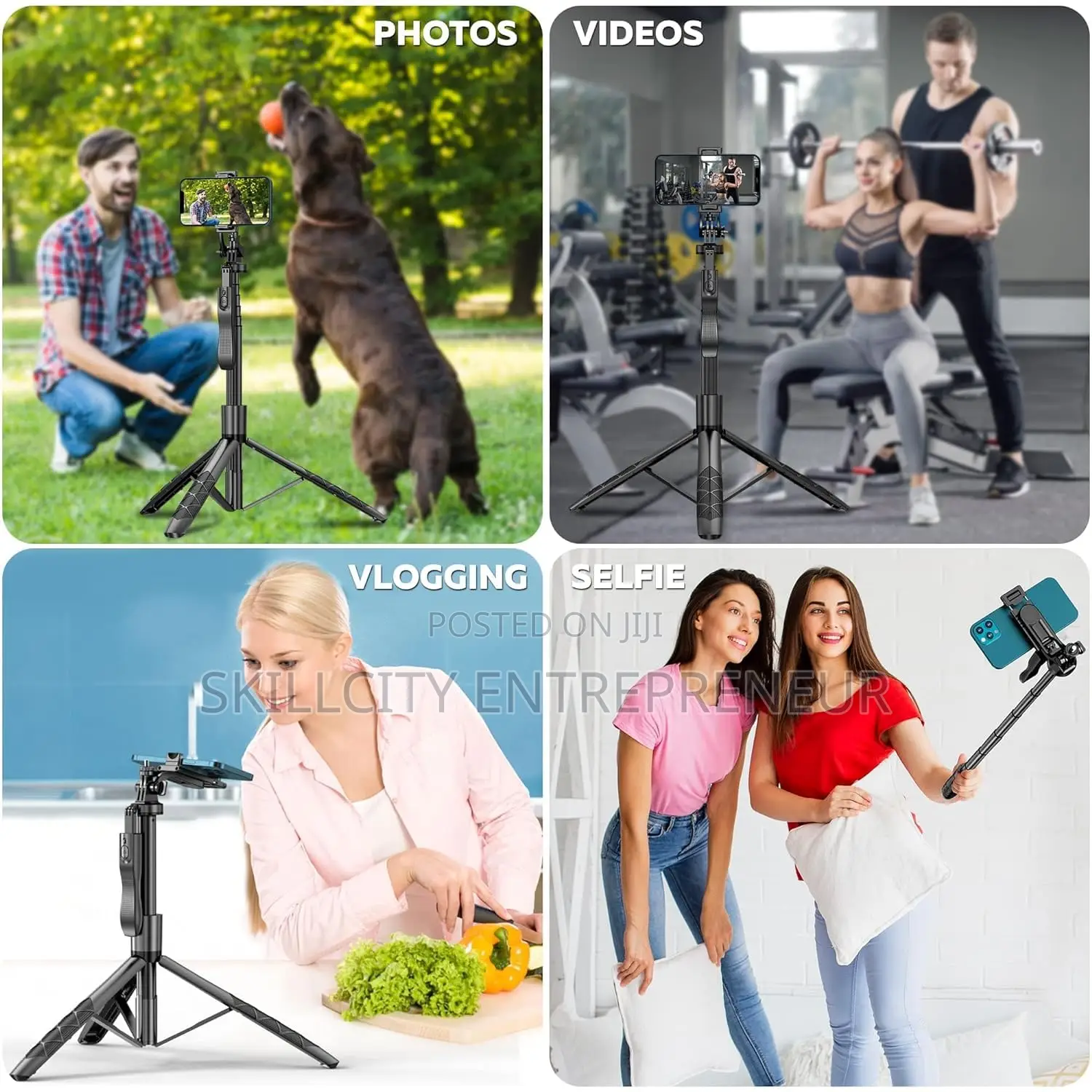 L16 Long Selfie Stick With Tripod Stand