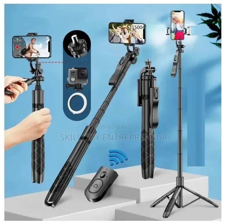 L16 Long Selfie Stick With Tripod Stand