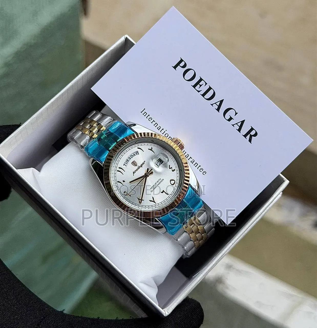 Poedagar Full Date Unisex Watch