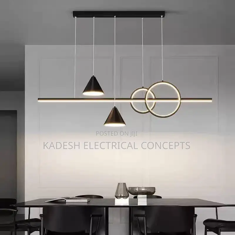 Modern Minimalist Dining Room Pendant Lights Black White Lamp