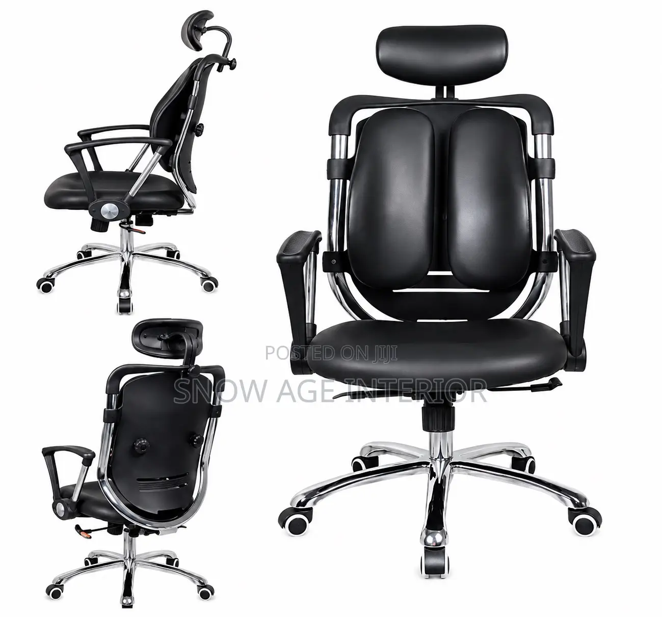 Executive Ergonomic Lumber Support Kidney Chair (Fix Arm)