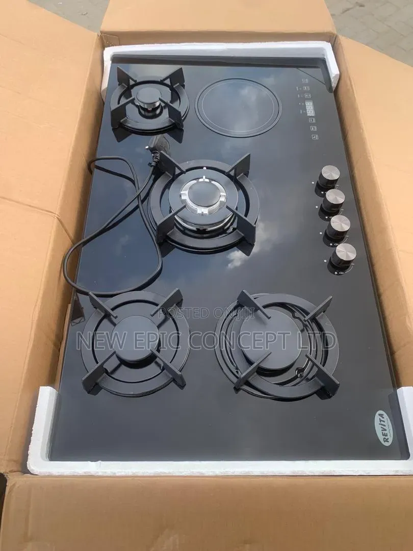 4 Burner With One Hot Plate Gas Cooker Top Table