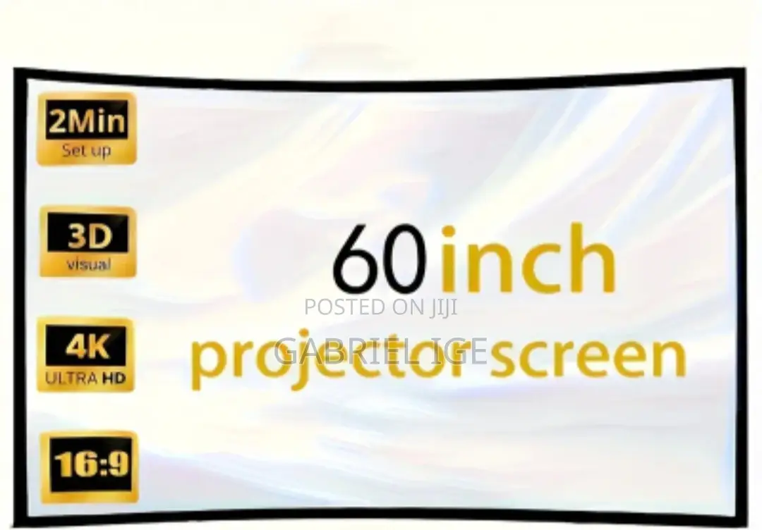 60 Inch Portable Projector Screen