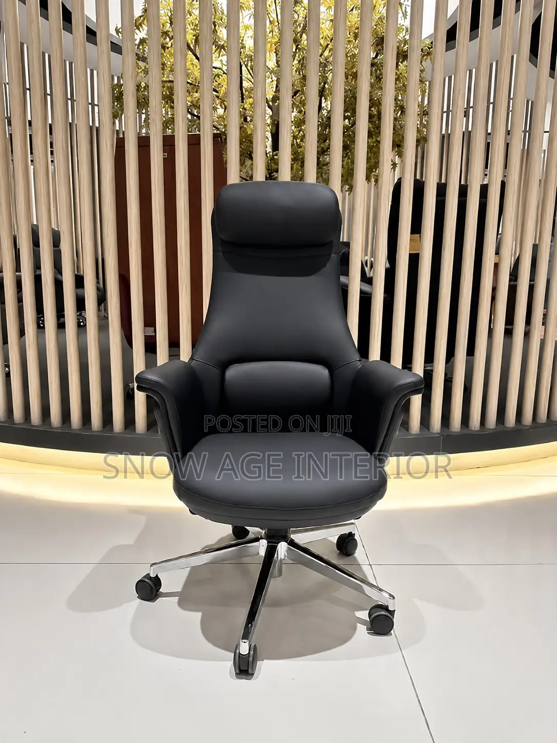 Executive Leather Chair With Lumbar Support (Sai O1)