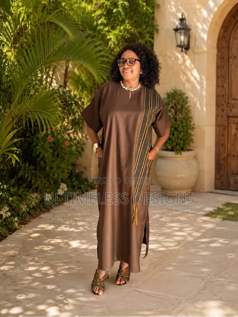 Kaftan Gown Designed With Asoke and Trimming
