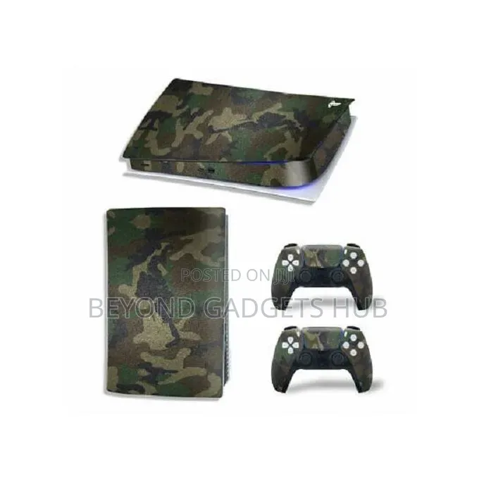Ps5 Fat Protective Green Camo Sticker