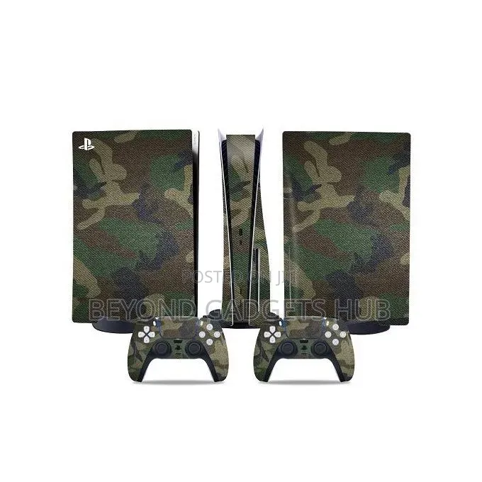 Ps5 Fat Protective Green Camo Sticker