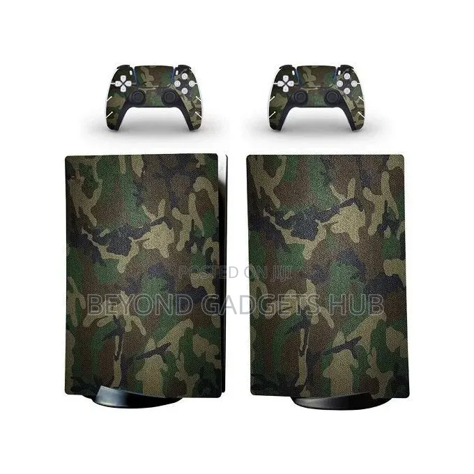 Ps5 Fat Protective Green Camo Sticker