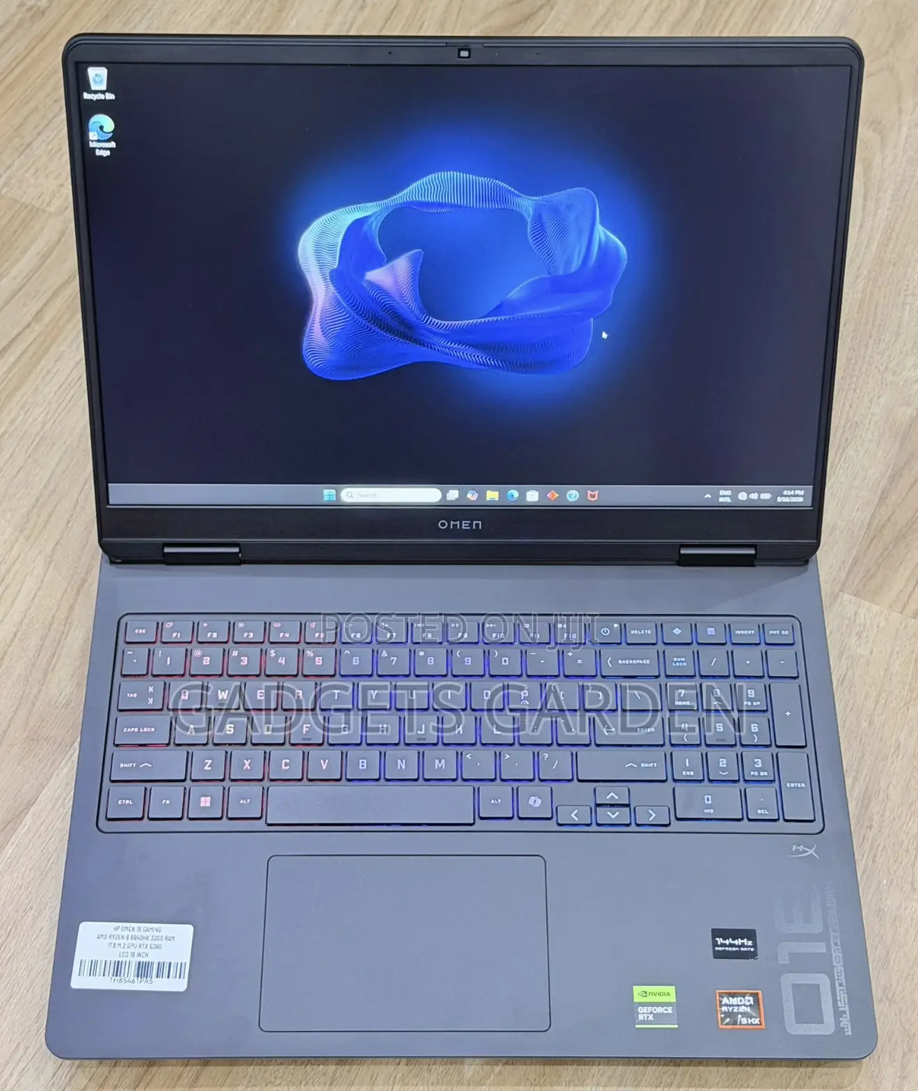 Laptop HP Omen 16 32GB AMD Ryzen 9 SSD 1T