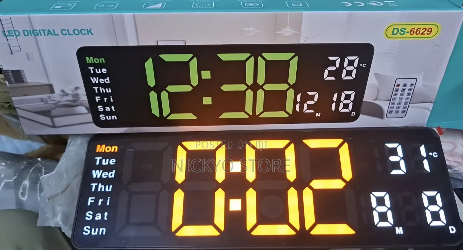 Ds-6629 Led Digital Wall Clock