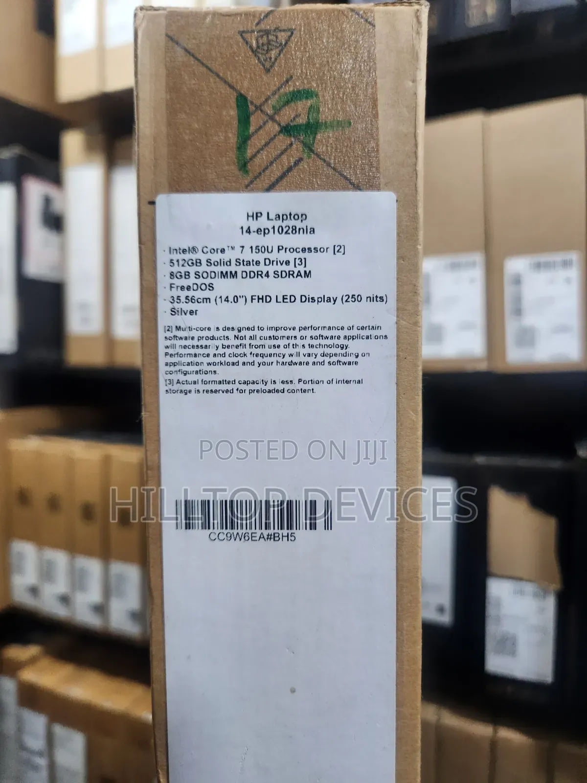 New Laptop HP 14S 8GB Intel Core 7 SSD 512GB