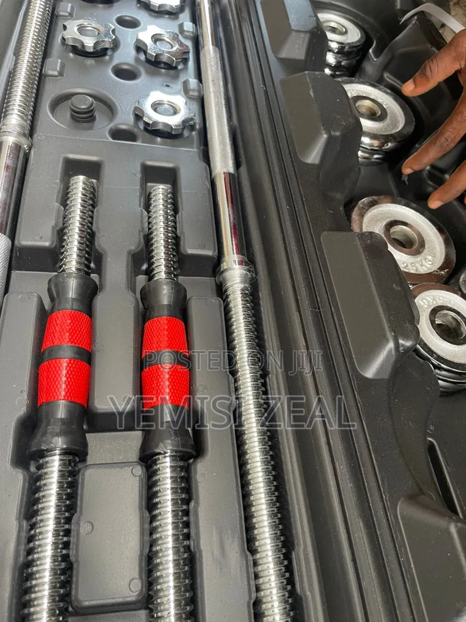 55kg Dumbbell Case Set With Kettlebell and Barbell