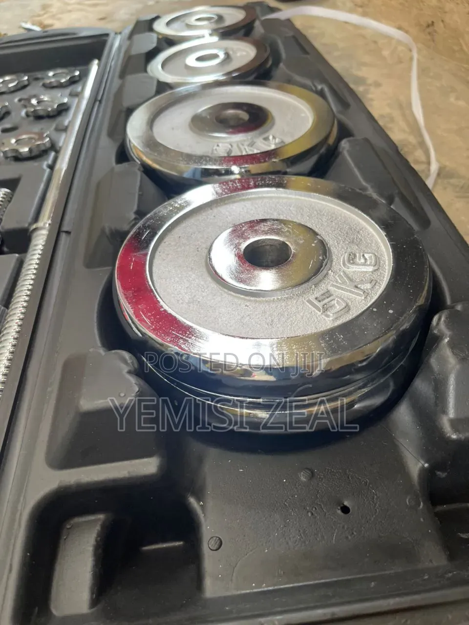 55kg Dumbbell Case Set With Kettlebell and Barbell