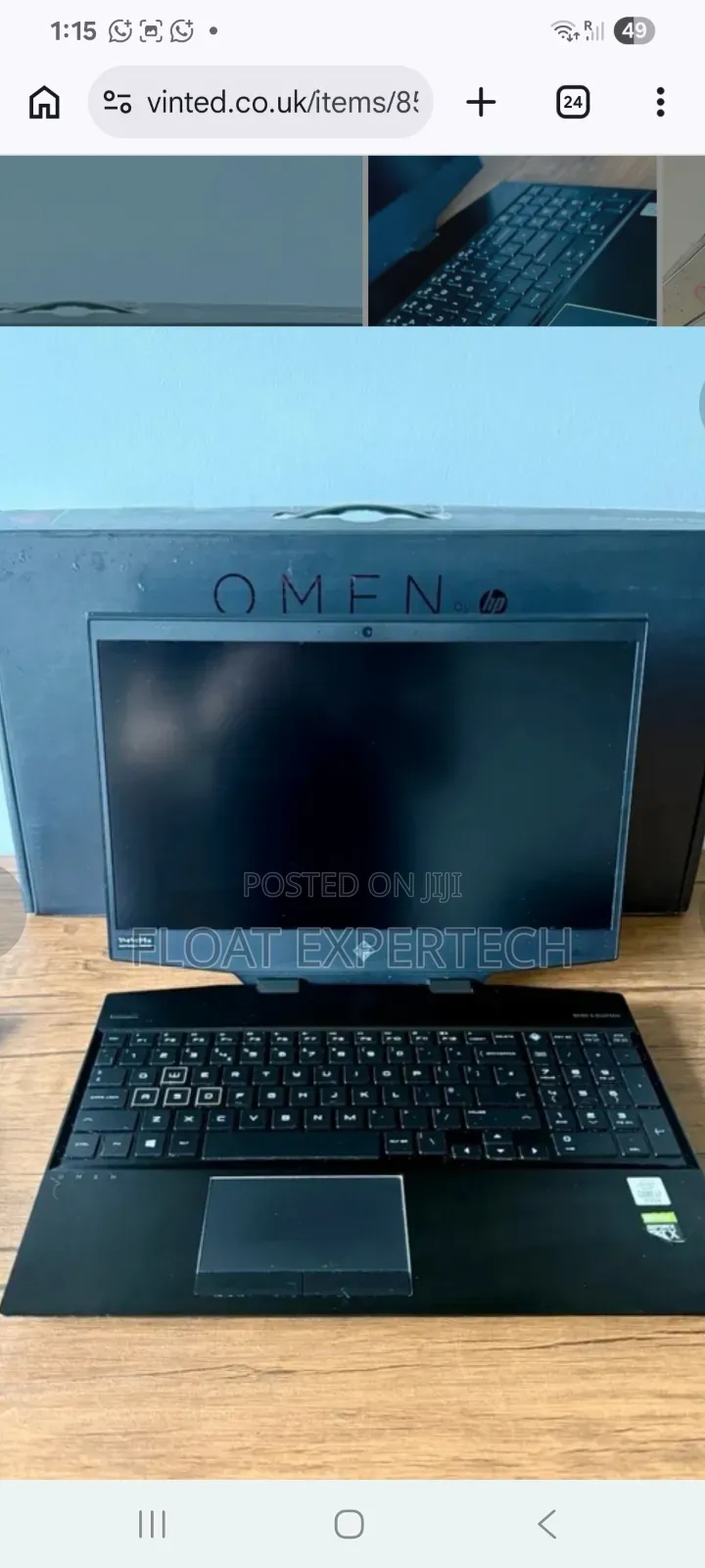 Laptop HP Omen 15t 16GB Intel Core i7 SSD 1T