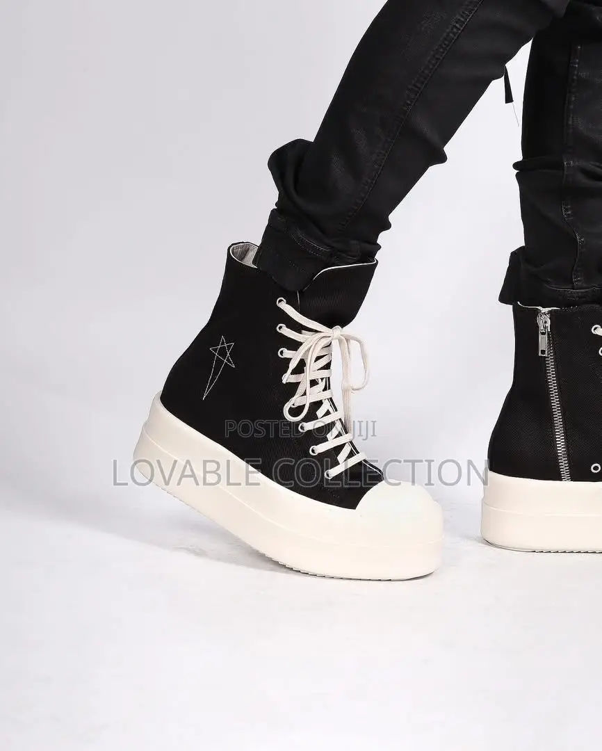 Rick Owens DRKSHDW Mega Bumper High-Top Sneakers