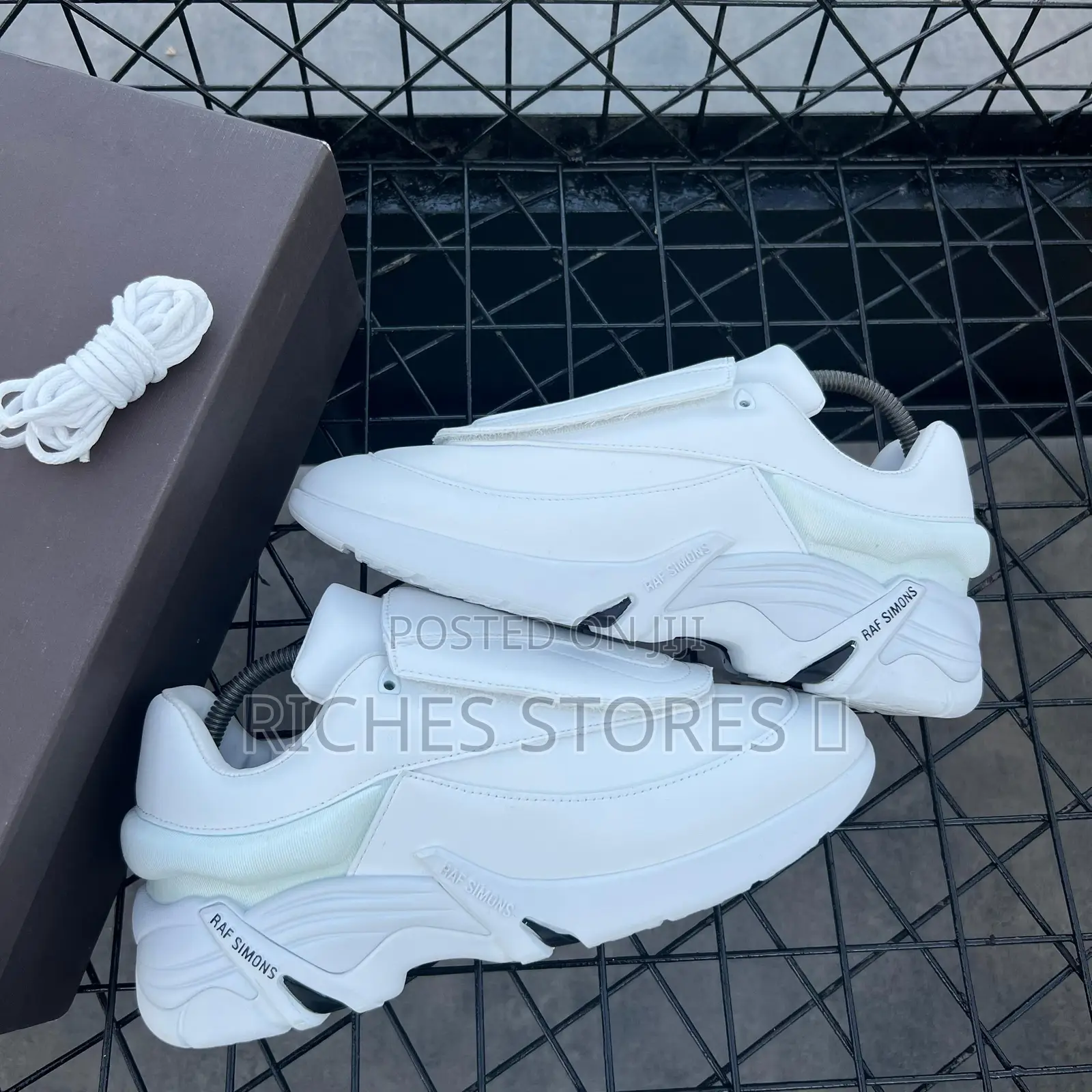 Raf Simons Antei “Triple Black White ”Leather Sneakers
