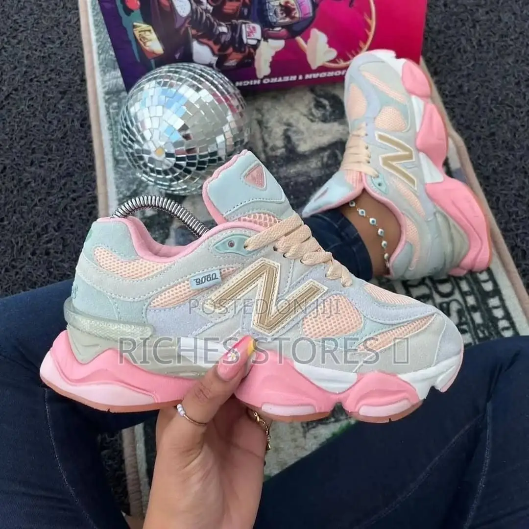 New Balance Beige Pink Sneakers for Ladies