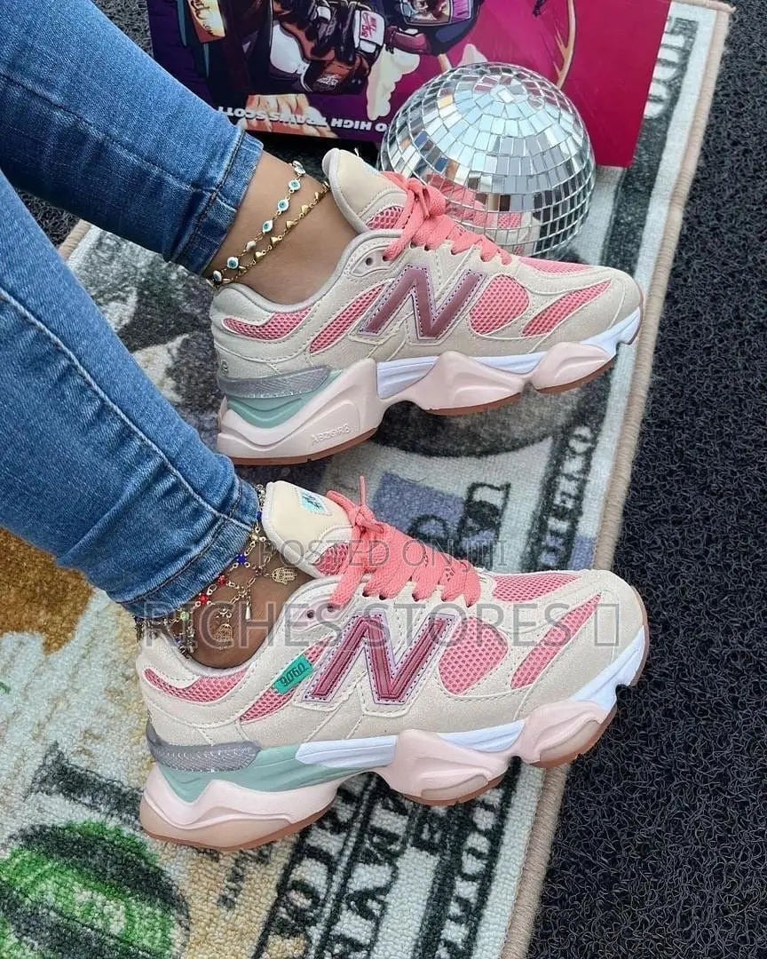 New Balance Beige Pink Sneakers for Ladies