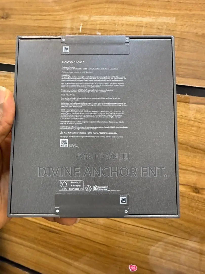 New Samsung Galaxy Z Fold7 256 GB Black