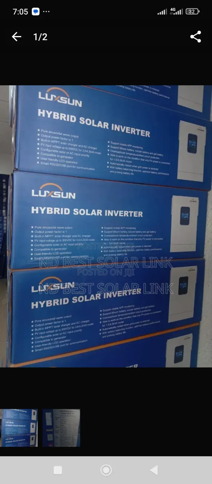 4.2kva 24v Luxsun Hybrid Inverter