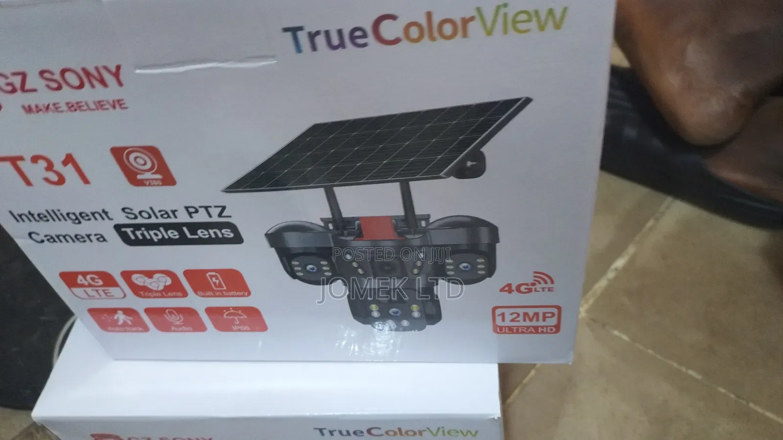 T31 Intelligent Solar 4g Lte PTZ Security Camera - Triple Lens, 9mp