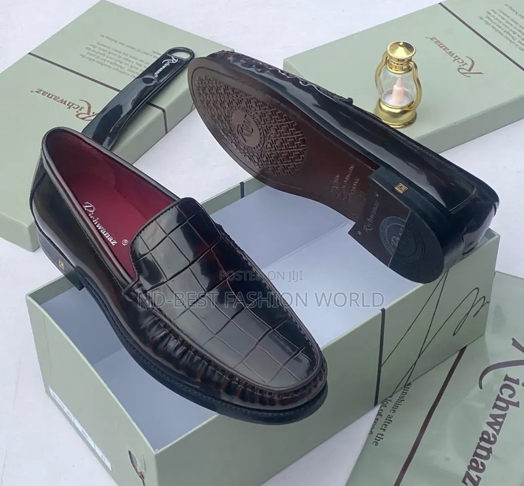 Black Richwanz Leather Shoe