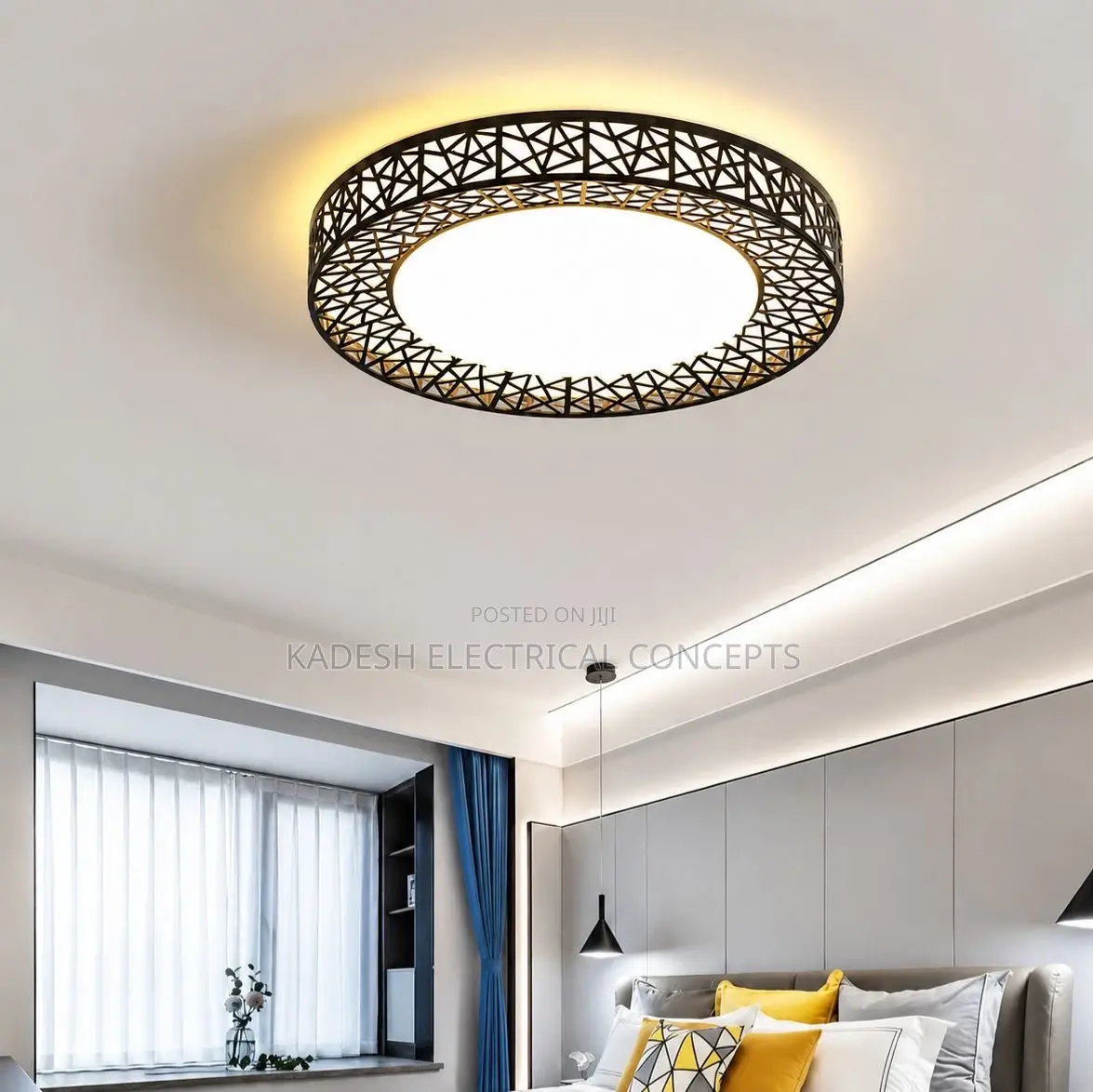 New Bedroom Light Modern and Simple Ceiling Light Creamy Style