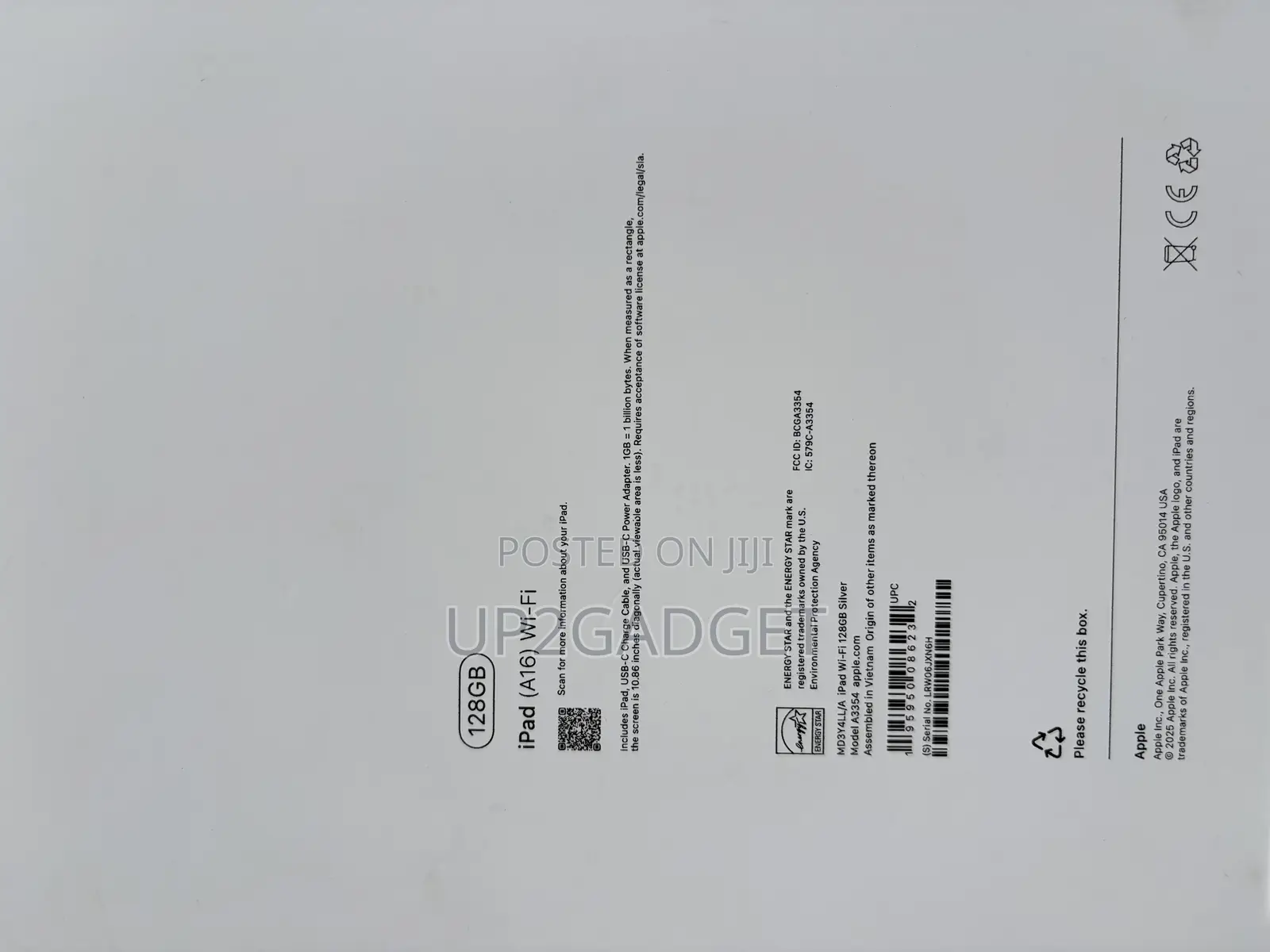 New Apple iPad Wi-Fi 128 GB Blue