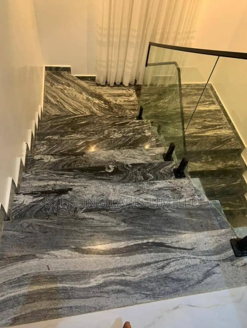 Wavy Grey Marble Juprano Granite Slab