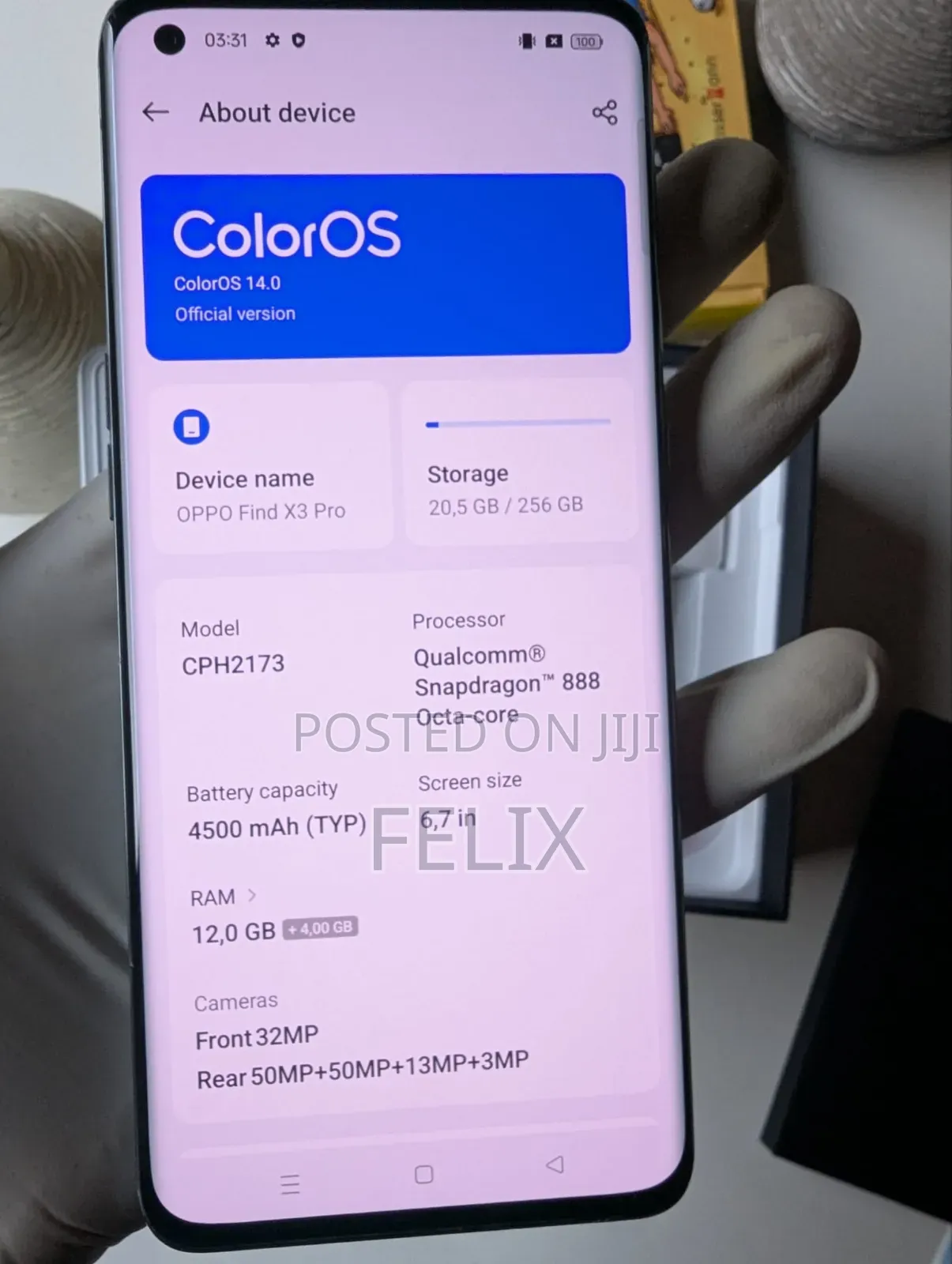 Oppo Find X3 Pro 256 GB Black