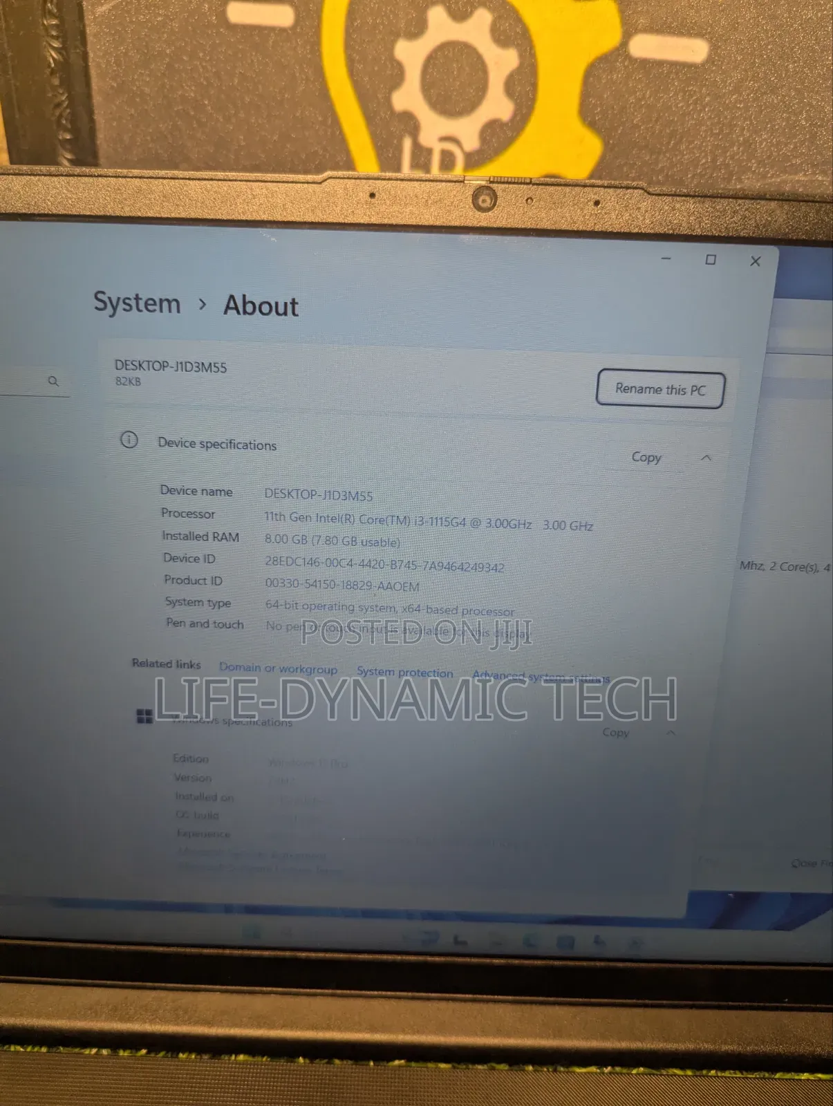 Laptop Lenovo V15 8GB Intel Core i3 SSD 256GB