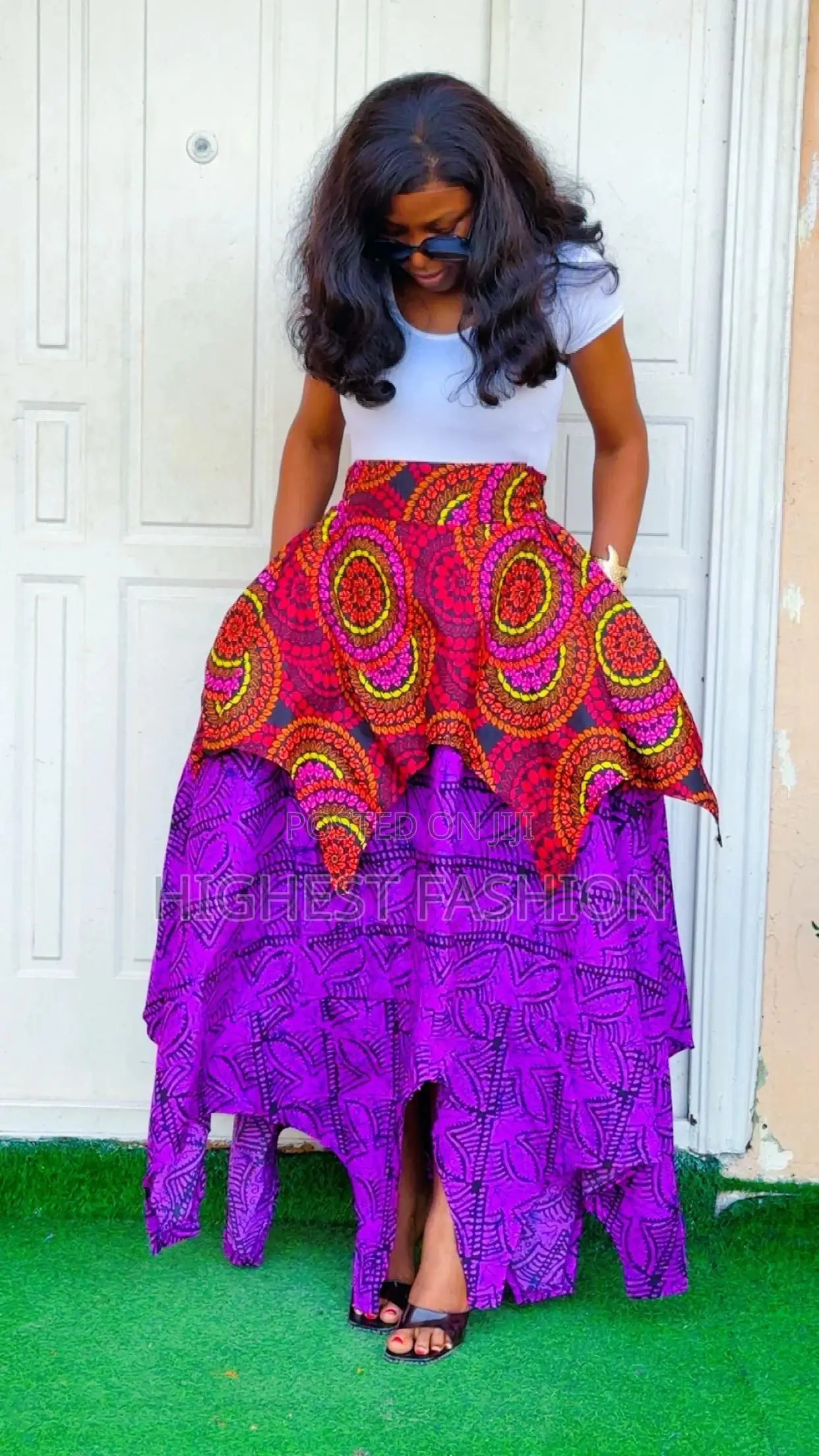 Ankara Multi-Layer Skirt - Style 502