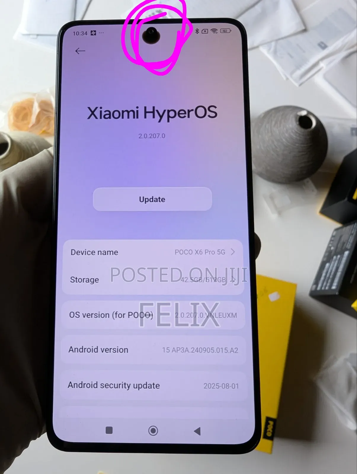 Xiaomi Poco X6 Pro 512 GB Yellow