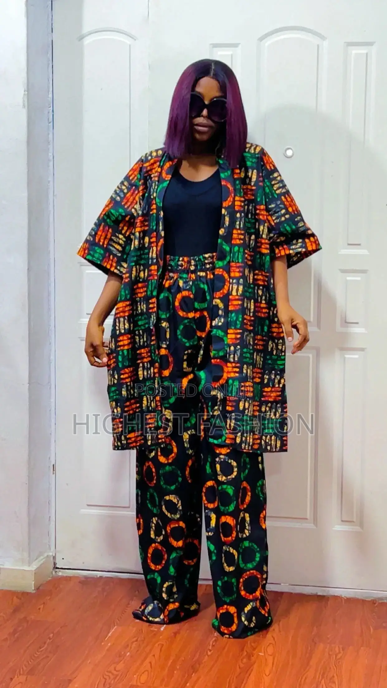 Ankara Kimono and Trouser - Style 609
