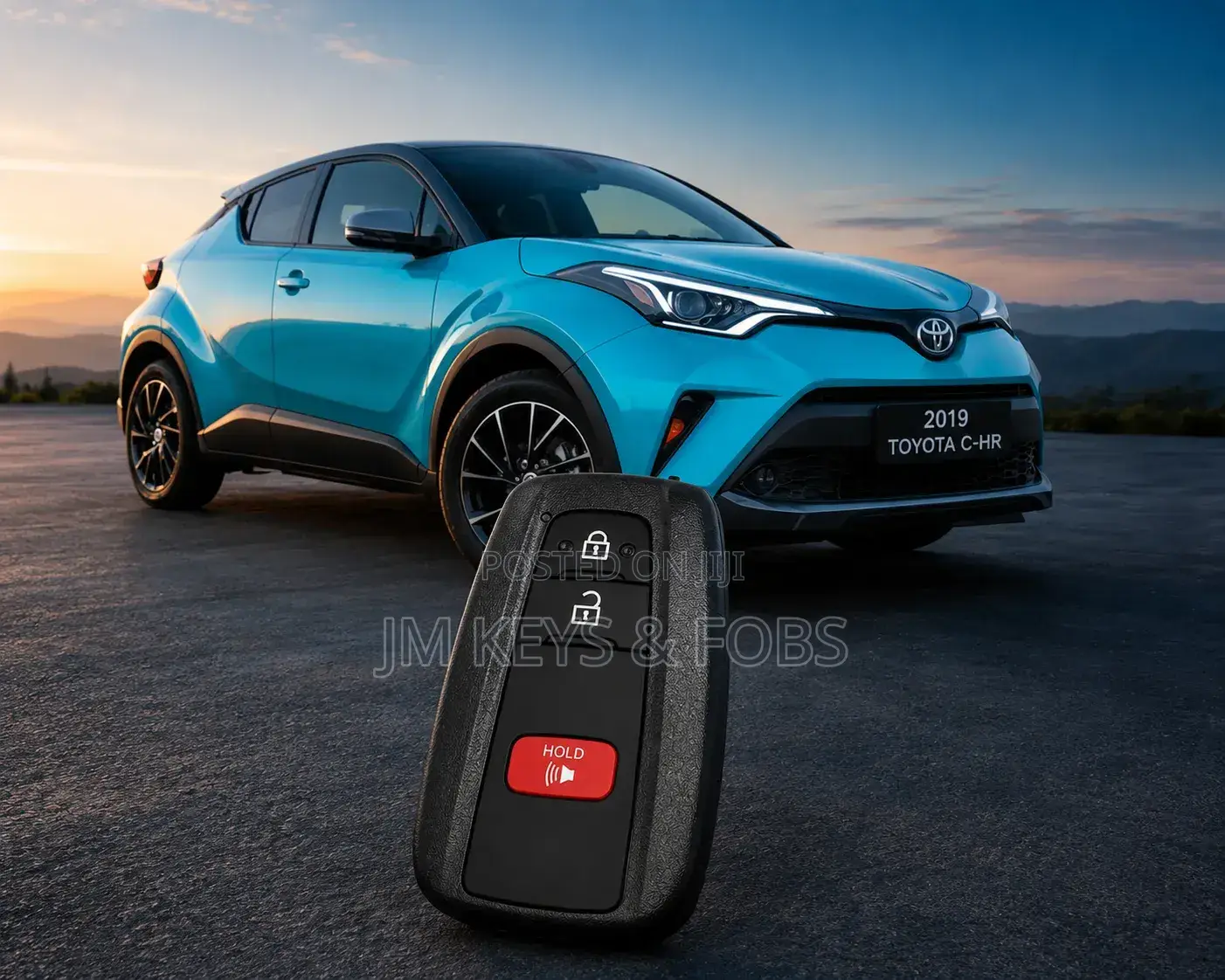 Smart Keyless Entry Fob Replacement for Toyota C-Hr