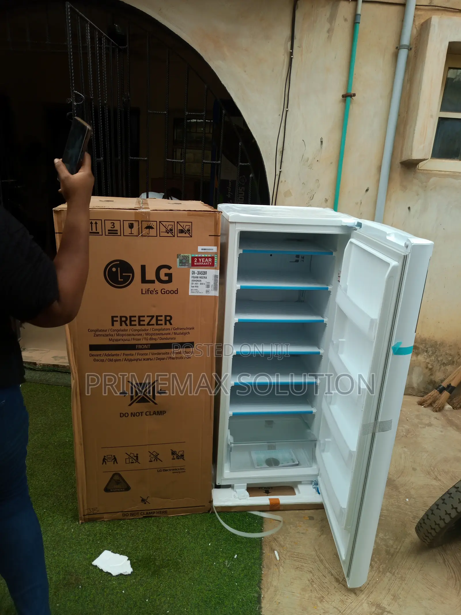 Lg 168l Upright Freezer | Low Voltage Stability Turbo Freeze