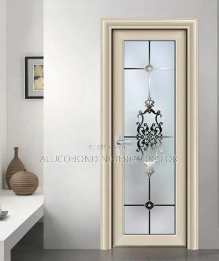 Double Glazed Flower Design Door