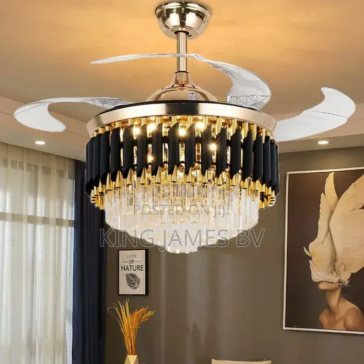 Fan Crystal Chandelier Light