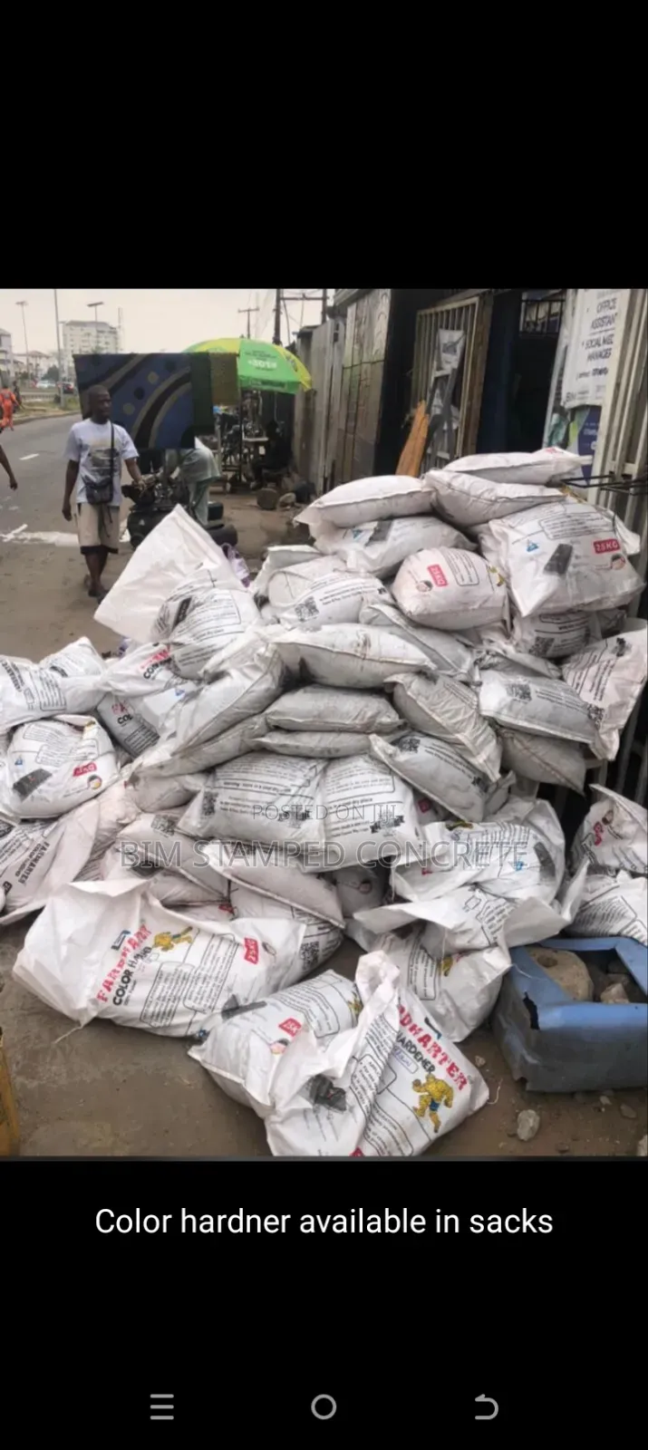 Color Hardener in Bags
