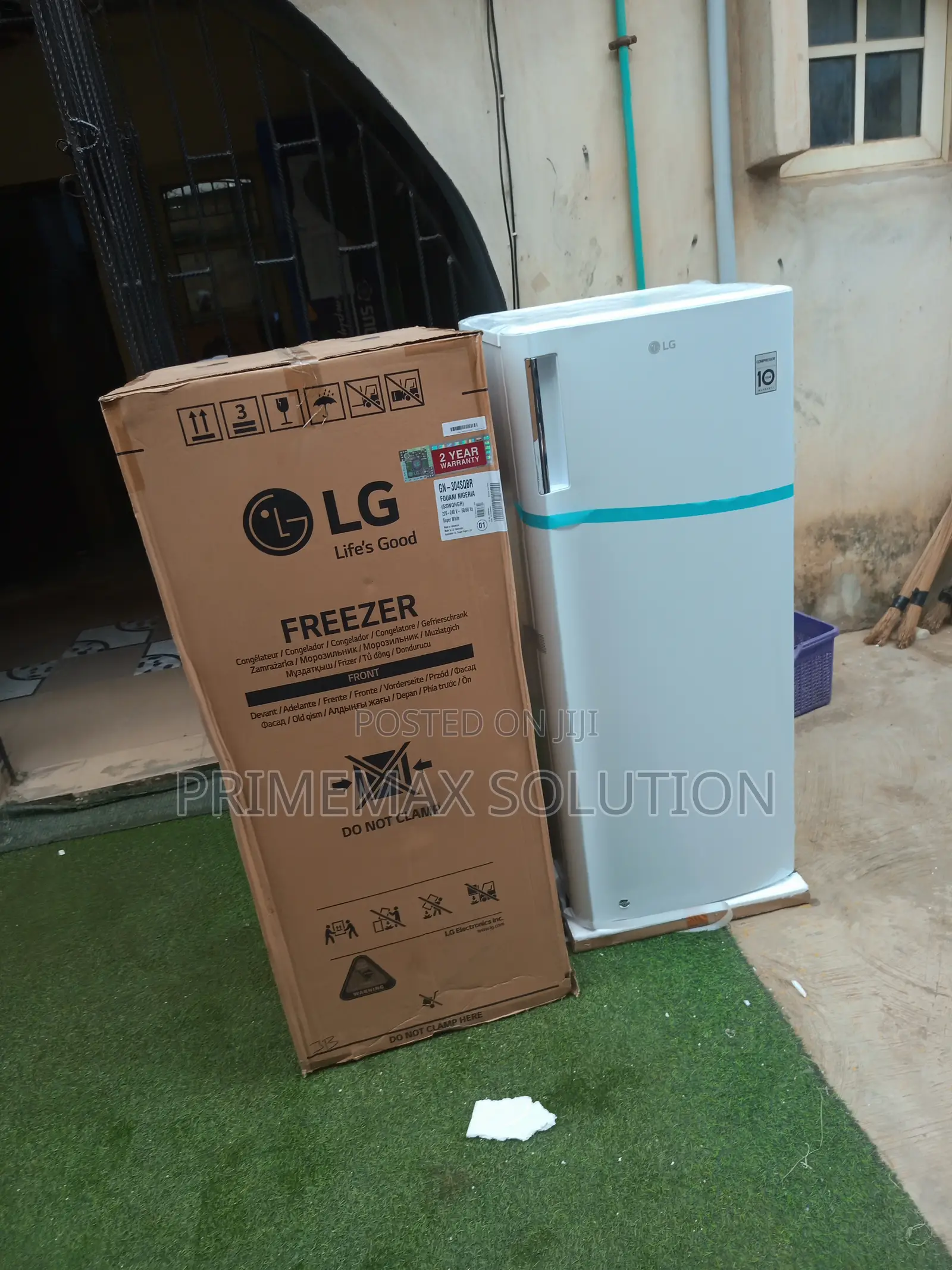 Lg Gn-304sqbr Upright Freezer for Home Use - 6 Racks Storage