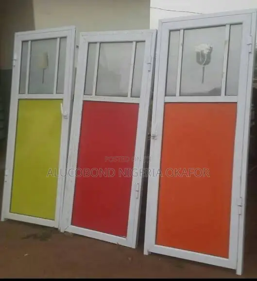 Aluminum Toilet and Bathroom Door
